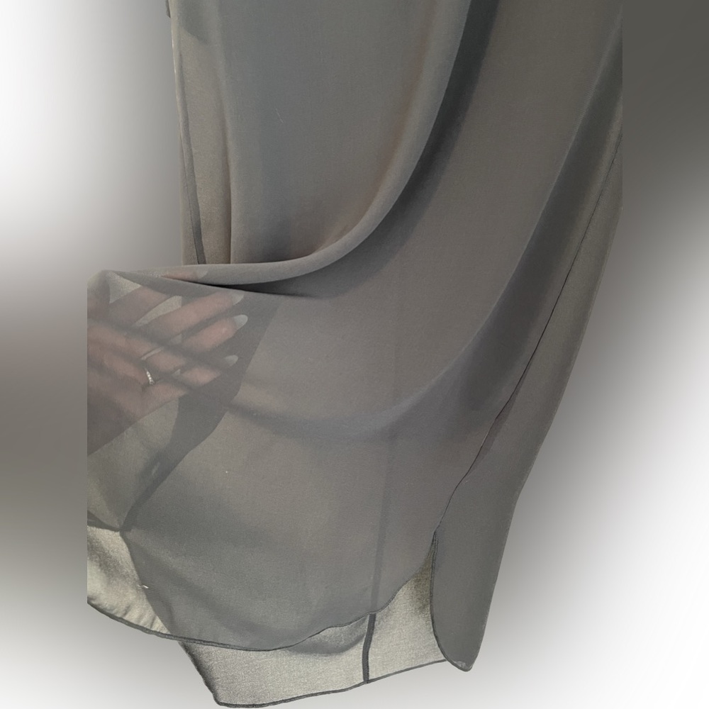 Gentle Fawn Sheer Dress Size Small Gray - Picture 5 of 8